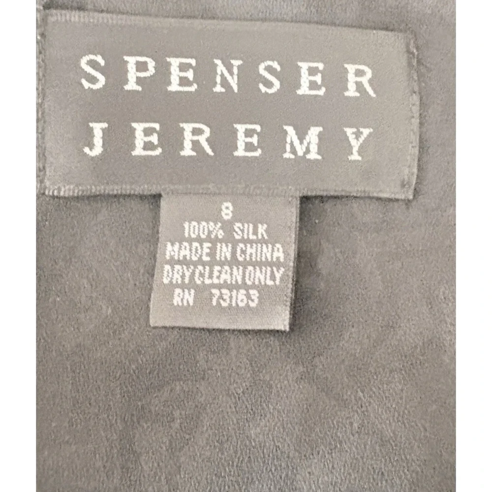 Spenser Jeremy Womens 8 100% Silk Skirt Ruffle High Low Boho Print Midi Y2K